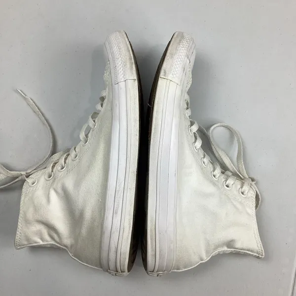 Converse White High Top All Star Chuck Taylor Sneakers Womens 9 Mens 7 - Image 7