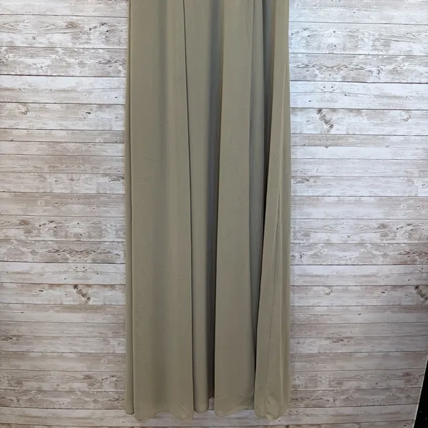 DB Studio Celebrate Womens 8 Maxi Dress Sage Green Leg Slit Sweetheart Neckline‎ - Image 2