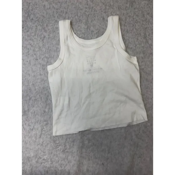 Billabong Womens White Scoop Neck croppedTank Top Size Medium M Basic NWOT - Image 2
