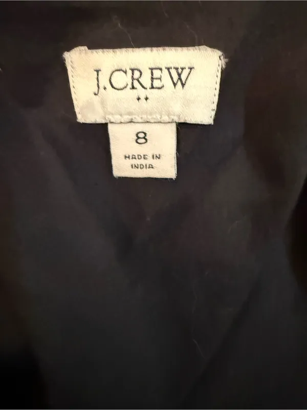 J. CREW Women’s Black Eyelet Maxi Dress with Flutter Sleeves Size 8 - Image 3