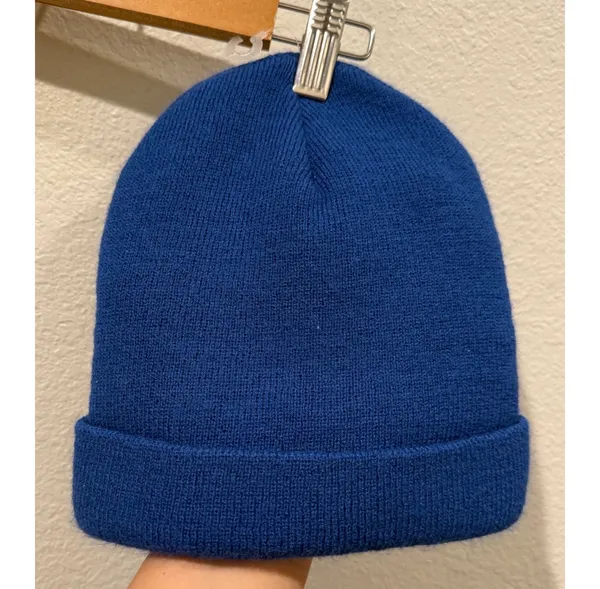 TIMBERLAND Pro Blue Unisex Cuffed Beanie Stretchable Rib-Knit Watch Cap - Image 2