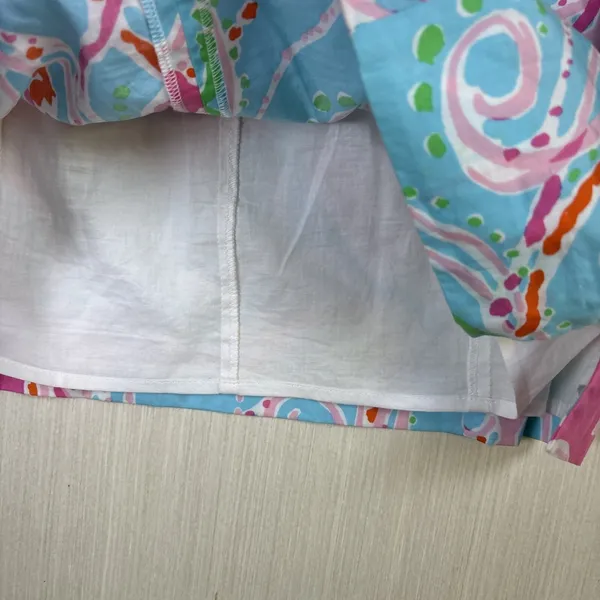Lilly Pulitzer Blue Pink Abstract Soutache V-Neck Shift Dress Size‎ 0 - Image 10