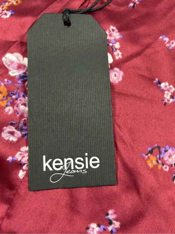 Kensie Wine Velvet Single-Button Blazer Size Medium NWT - Image 7