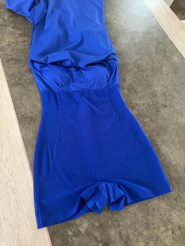 Popilush Shapewear Long Sleeve V-Neck Low Back Slimming Maxi dress - Image 8