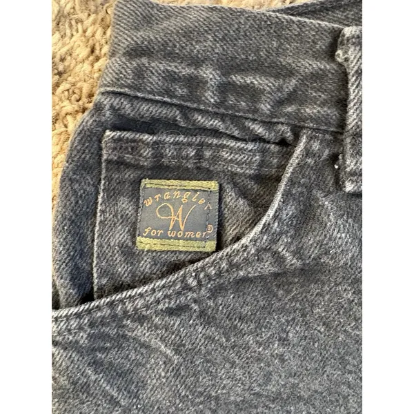 Wrangler Women's 1990s Vintage Black Denim Jeans Grunge Size 10 - Image 2