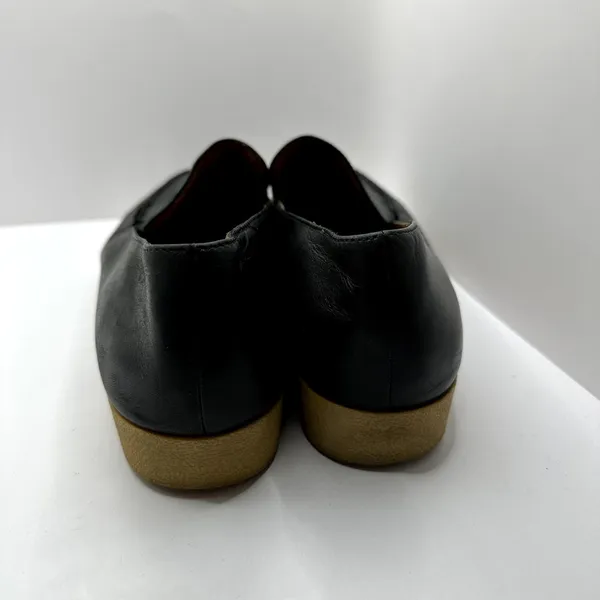 & Other Stories Black‎ Leather Chunky Sole Flatform Loafers Women's 9.5 - Image 4