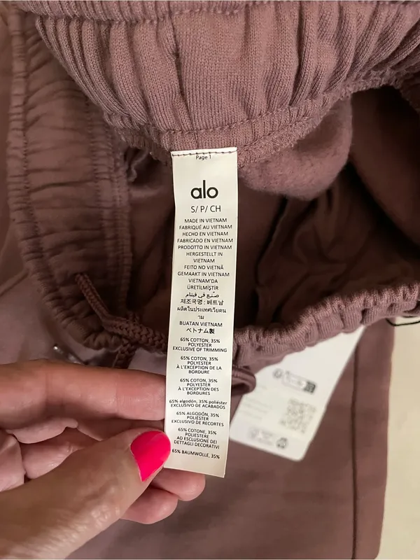 ALO Yoga NWT Accolade Mauve Joggers Drawstring Size S - Image 6