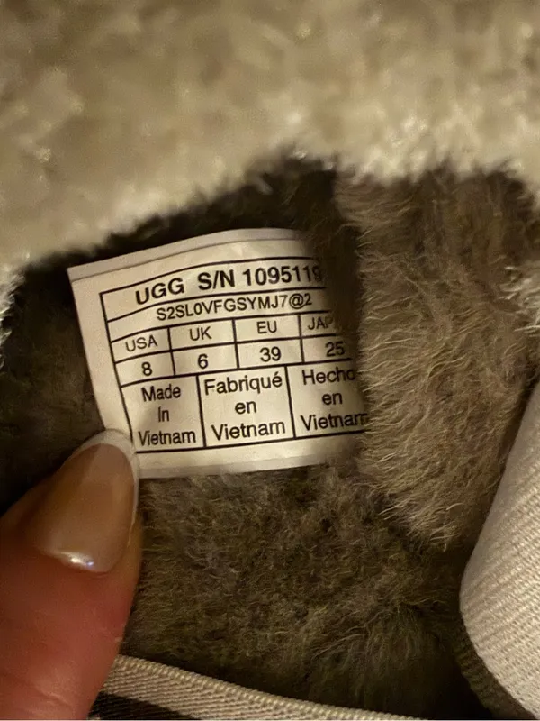 UGG Olive Green Fluff Yeah Slide Shearling Slingback size 8 - Image 6