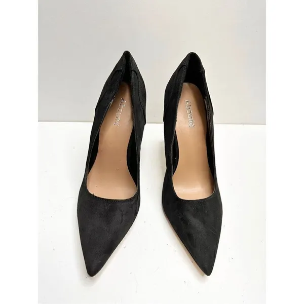 Abound Black Faux Suede Pointed Toe Pumps‎ Heels Size 5.5M - Image 8