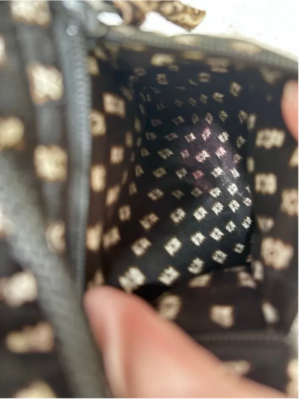 Women's Vera Bradley Black & Brown Zebra Print Quilted Backpack One Size - Image 7