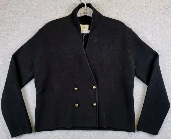 Tuckernuck Cassandra blazer sweater size M black new with tags knit cardigan - Image 4