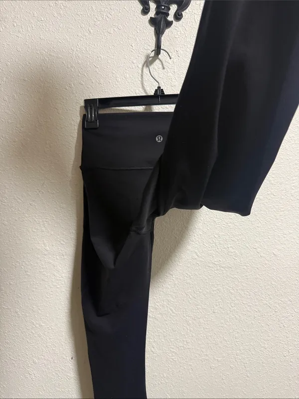 Lululemon Align High Rise Leggings Black Size‎ 4 25 Inseam Nulu Yoga Pants - Image 5
