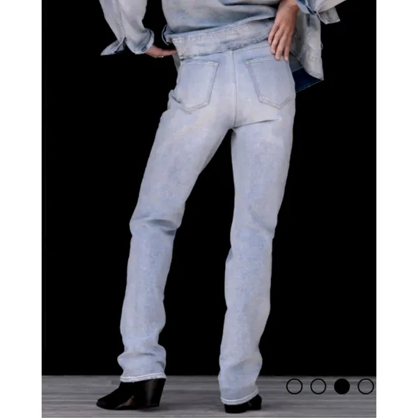 LNDN Landon Denim High Rise Straight Leg Distressed Jeans 36" Waist - Image 5