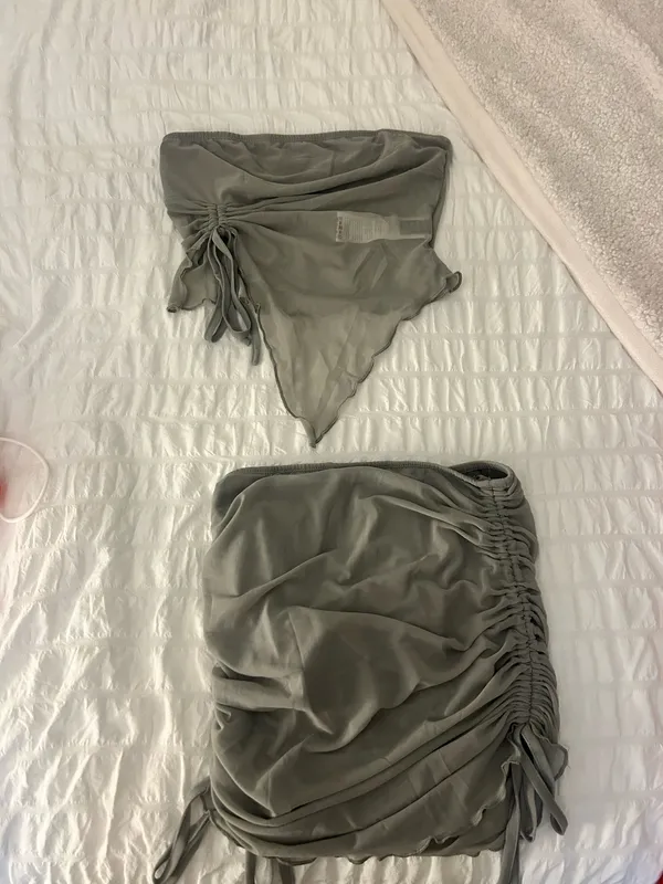 SheIn Grey Party Set - Image 3