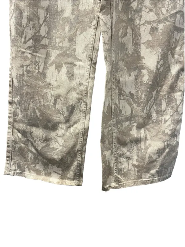 Hollister NWOT Low Rise Baggy Jeans Camo Real Tree Denim Y2K Size 2 26 Short - Image 5