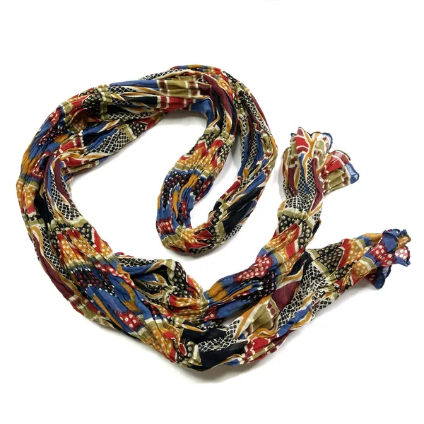 Abstract Earthy Boho Lightweight Fashion Scarf Semi-Sheer 63.5” X 36” - Image 2