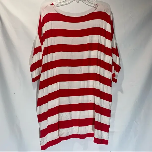 Zenana Striped Short Sleeve Top Medium - Image 6