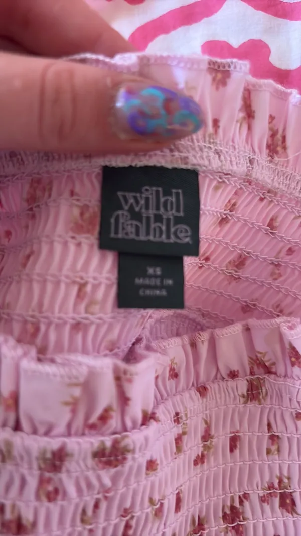 Wild Fable Never worn before target ruffle skirt with flowers on it - Image 3