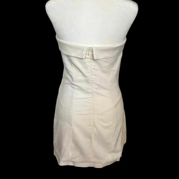 NEW Peppermayo US 6 Lavinia Linen Tube Mini Dress White - Image 4