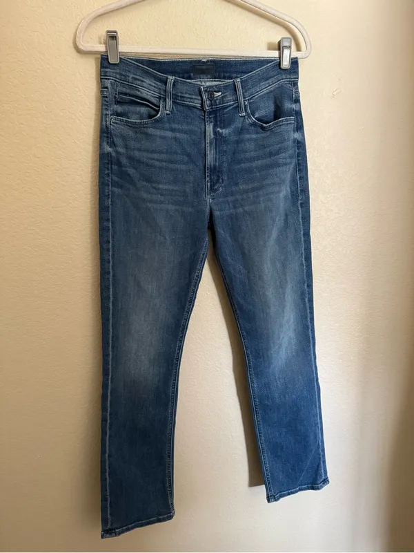 Mother Mid Rise Dazzler Ankle Jeans Sz 29 Wish On A Star Blue - Image 2
