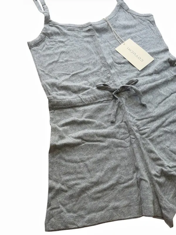 Coyuchi Womens Solstice Organic Short Romper Gray Heather XSmall NWT - Image 5