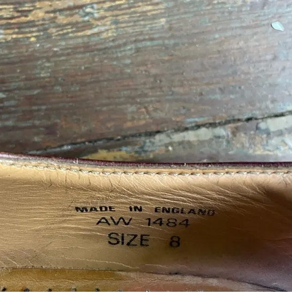 Rare 80’s DR. MARTENS Made in England 3-eye Brown Oxfords AW 1484 - M 9, W 10 - Image 11