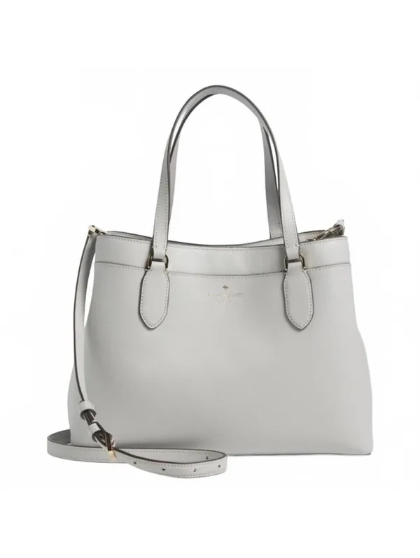 Kate Spade Sienna Medium Satchel Crossbody Bag PLATINUM GREY - Image 2