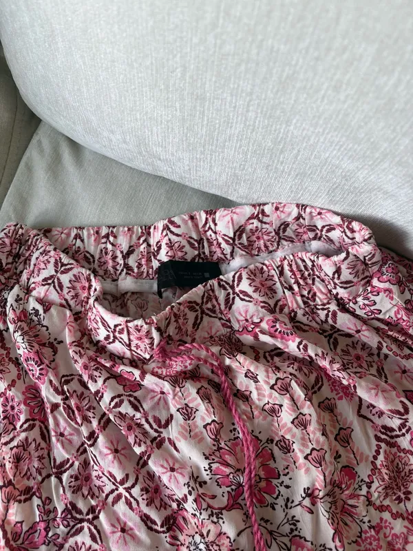 Zara Pink Floral Maxi Skirt  - Image 4