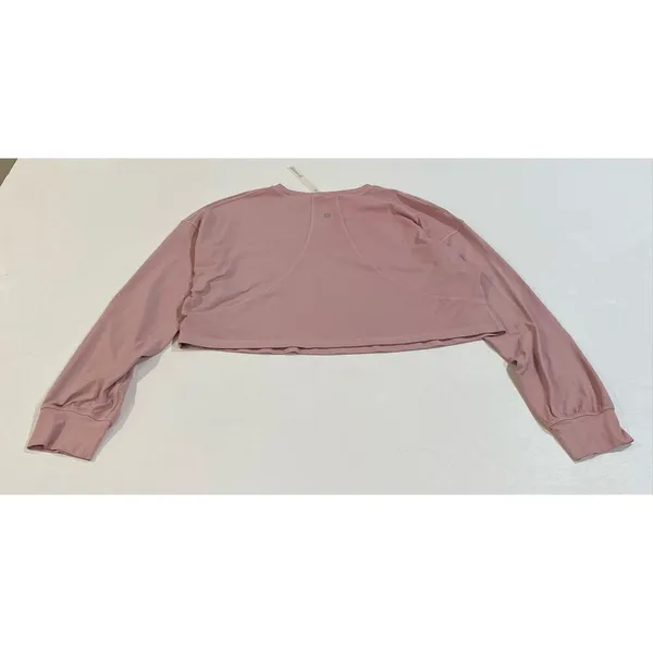 Lululemon Swiftly Tech Cropped Long Sleeve Top Pink Size 4 - Image 2