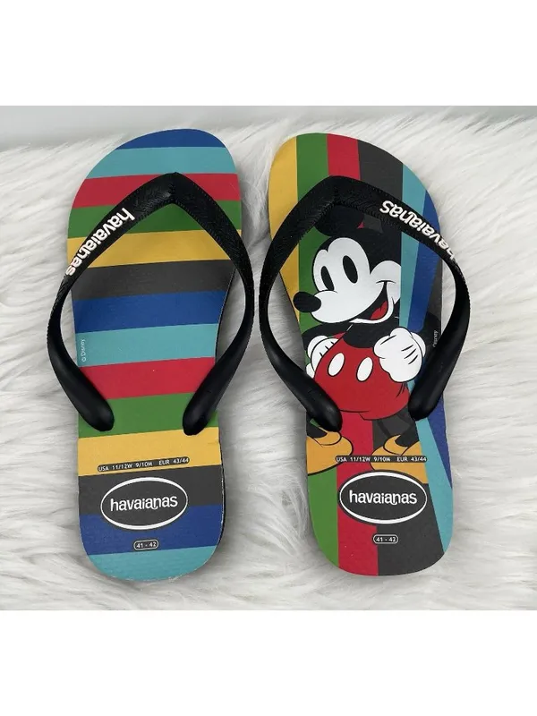 Havaianas Disney Mickey Mouse Flip Flops Unisex Women's 11/12 Men's 9/10 - Image 2