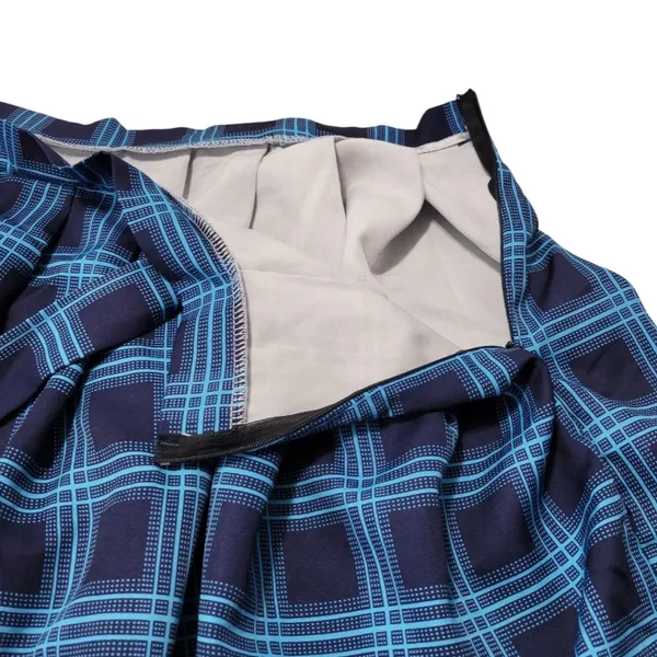 Plaid Skirt Size Large 34" Waist Pleated Suspender Skirt Punk Grunge Schoolgirl Skirt - Image 5