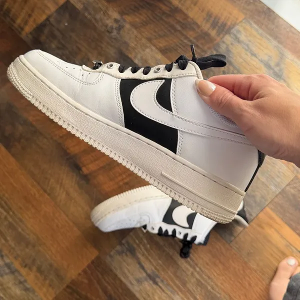 Nike Air Force 1 Low '07 PRM white black sneakers shoes mens 7.5 women’s 9 - Image 9