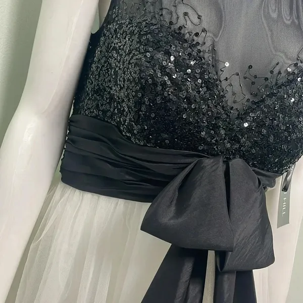 Sherri Hill black & white mini dress size 14 11038 NEW - Image 4