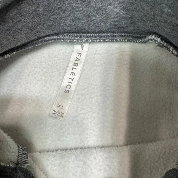 Fabletics Gray‎ Mock Neck Long Sleeve Sweatshirt Pullover Top XL - Image 7