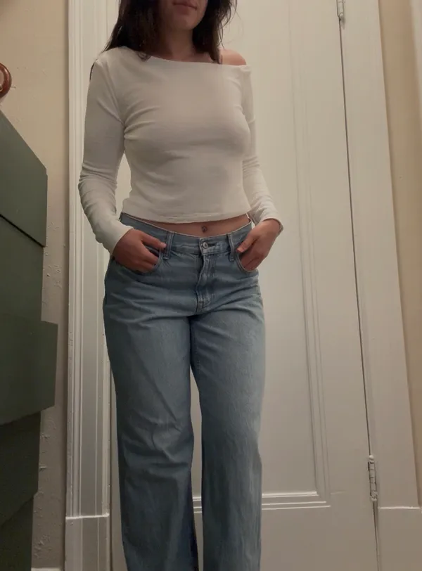 Princess Polly Asymmetrical Top Long Sleeve - Image 2