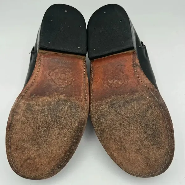 NANA Vintage Late 80s Early 90s Black Leather Single Buckle Shoes Size UK 4 US 6 - Image 10