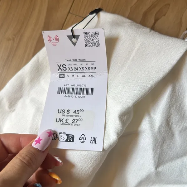 Zara White Skirt - Image 3