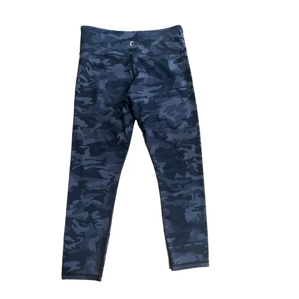 Zyia womens black gray camo 7/8 length‎ athletic leggings yoga pants sz 8-10 - Image 2
