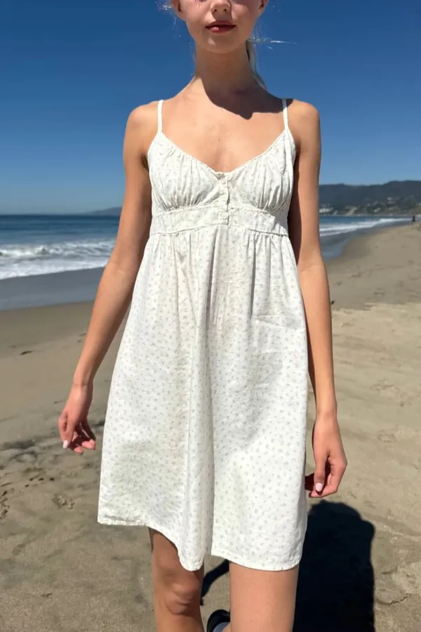 Brandy Melville Floral Mini Dress - Image 4