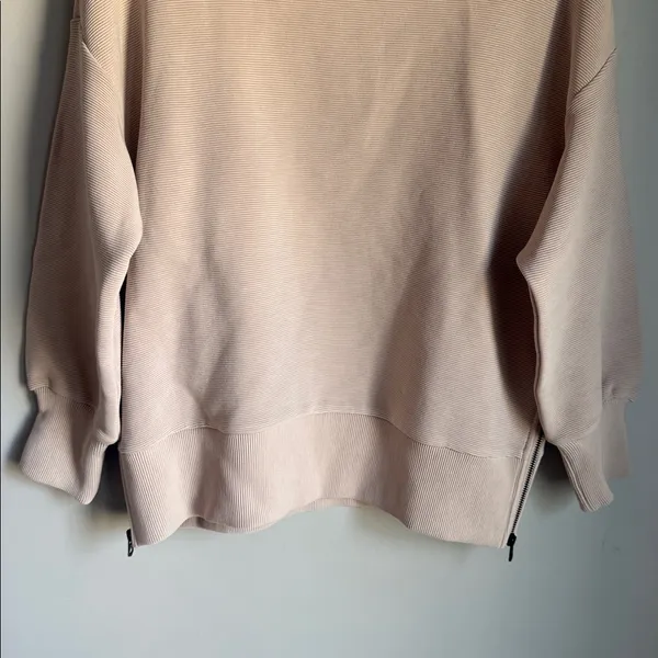 NEW Varley Milton Sweater in Mushroom XS - Image 4