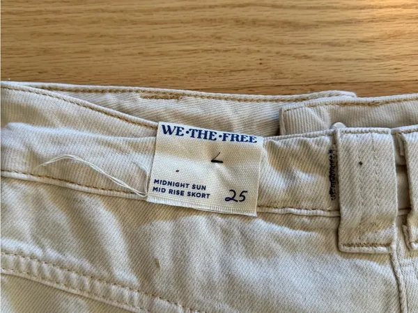 We The Free Free People Midnight Sun Midrise Skort size 25 - Image 4