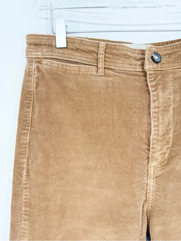 Everlane Corduroy Straight Leg Pants Women's 8 Tan Quiet Luxury - Image 5