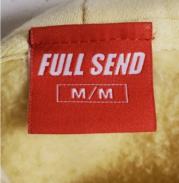 Nelk boys full send hoodie Yellow Size M - Image 5