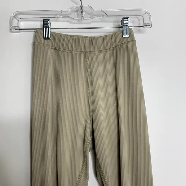 Alo Ribbed High Waist 7/8 Blissful Legging Womens Gravel Size XXS - Image 6
