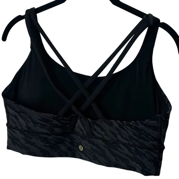Lululemon Lunar New Year Energy Longline Sports Bra‎ Black Leopard Athletic 12 - Image 6