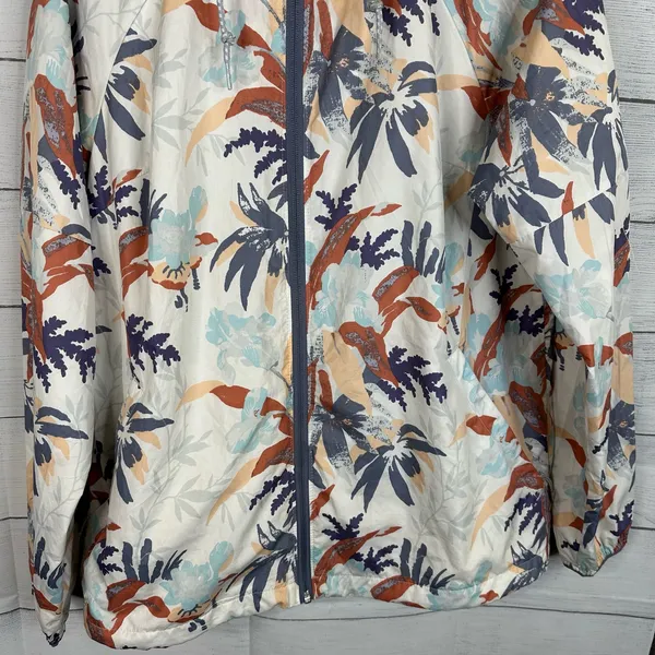 Columbia Womens size Large Side Hill Magnolia Floral Printed Windbreaker Jacket - Image 5