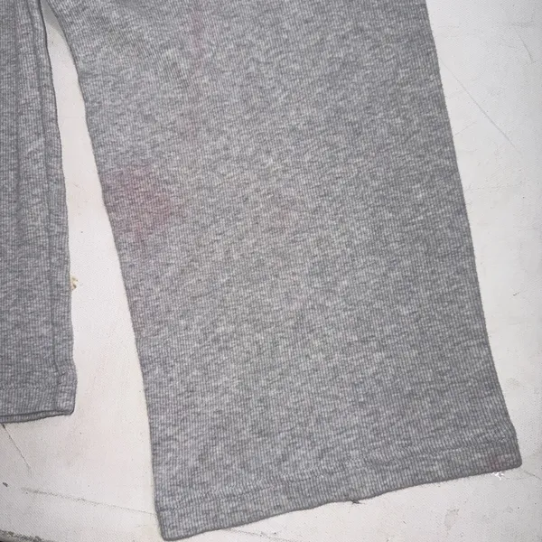 SKIMS Stretchy Cotton Light Heather Grey Straight Lounge Pajama Pants Size Small - Image 12