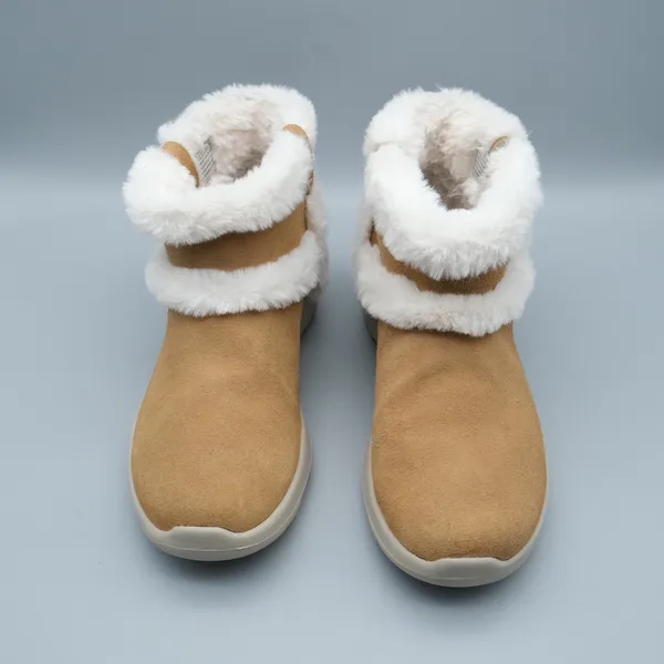 Skechers On the Go Joy Women Tan Faux Fur Suede Winter Boot 7.5 144043 - Image 10