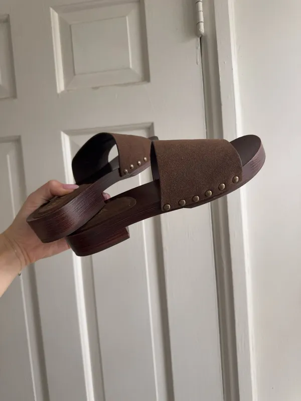 MIA Sandals Brown Suede - Image 2