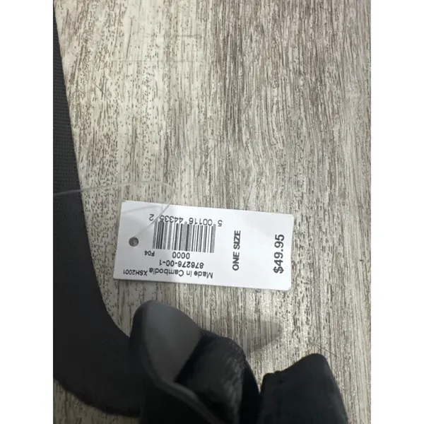 Gap Vegan Leather Sling Bag Black Crescent Crossbody Adjustable Strap NEW - Image 3